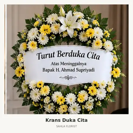 Krans Bunga Duka Rumah Duka Heaven Atmajaya