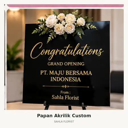 Papan Bunga Akrilik Rumah Duka Heaven Atmajaya